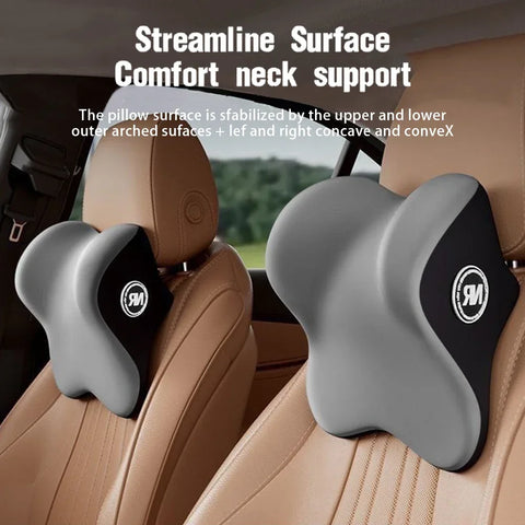 Car Headrest Lumbar Support Lumbar Cushion Memory Foam Backrest Lumbar Pillow Car Comfortable Neck Pillow Car Accessories