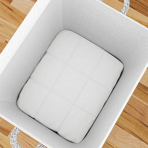 Dustproof Organizers Foldable Toy Organizer Box Stackable House-Moving with Handle Zipper for Blanket Comforter Clothing Bedding