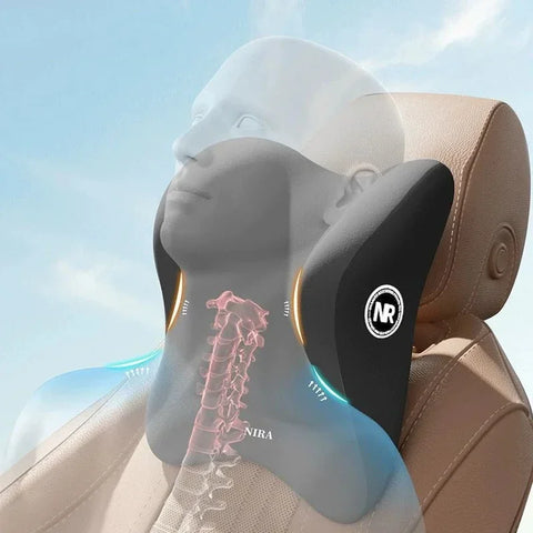Car Headrest Lumbar Support Lumbar Cushion Memory Foam Backrest Lumbar Pillow Car Comfortable Neck Pillow Car Accessories