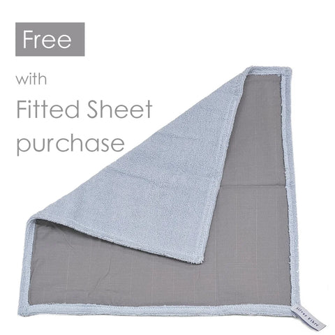 EARTHING Fitted Sheet Gray color Not includes pillow case Cotton Silver Antimicrobial healthy Bedding set