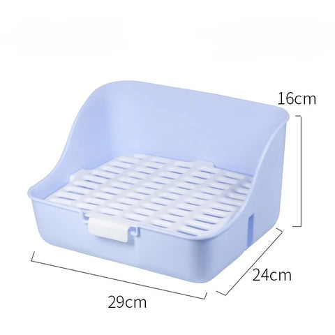 Small Pets Hamster Rabbit Toilet Potty Trainer Fixable Cage Tray for Small Animals hamster accessories  rabbit accessories pet