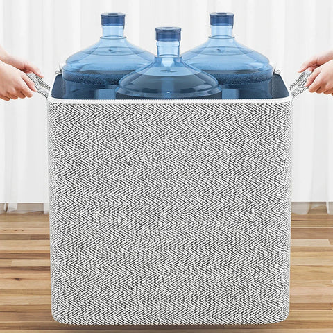 Dustproof Organizers Foldable Toy Organizer Box Stackable House-Moving with Handle Zipper for Blanket Comforter Clothing Bedding