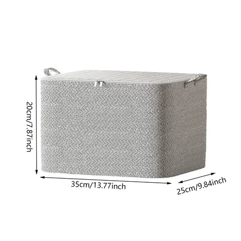 Dustproof Organizers Foldable Toy Organizer Box Stackable House-Moving with Handle Zipper for Blanket Comforter Clothing Bedding