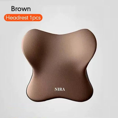 Car Headrest Lumbar Support Lumbar Cushion Memory Foam Backrest Lumbar Pillow Car Comfortable Neck Pillow Car Accessories